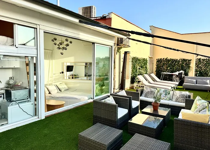 Retiro Park-Roof Top Studio & Huge Terrace
